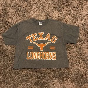Cropped Texas longhorn shirt